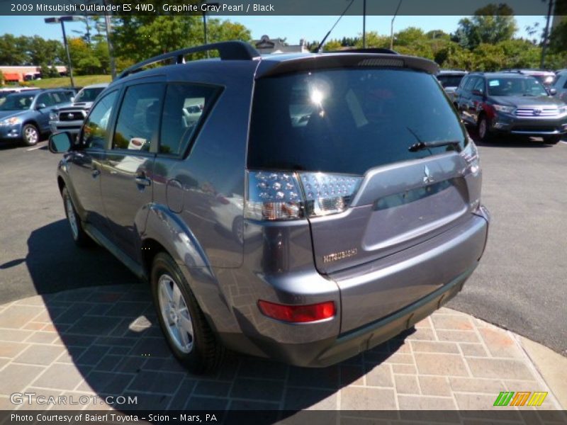 Graphite Gray Pearl / Black 2009 Mitsubishi Outlander ES 4WD