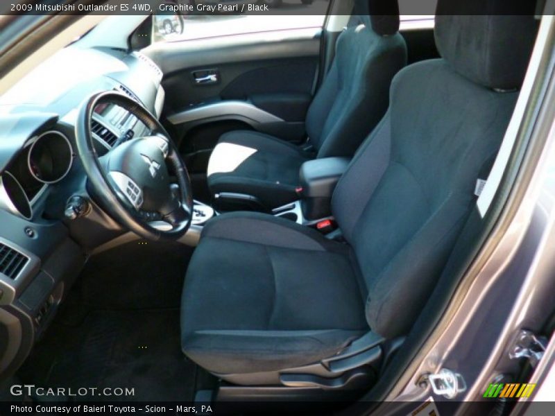 Graphite Gray Pearl / Black 2009 Mitsubishi Outlander ES 4WD