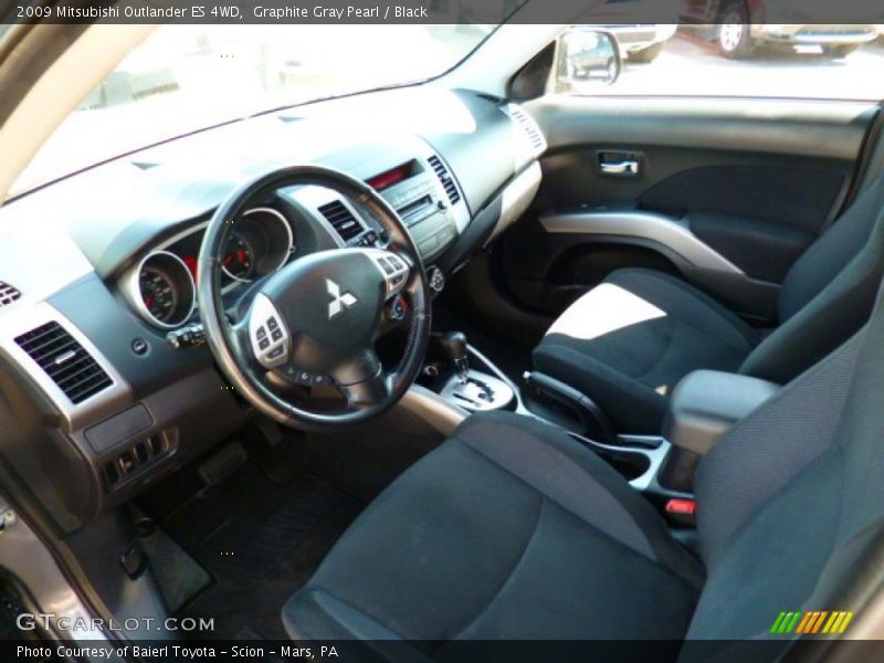 Graphite Gray Pearl / Black 2009 Mitsubishi Outlander ES 4WD