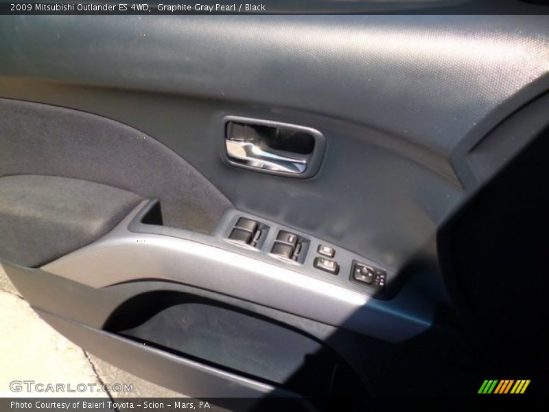 Graphite Gray Pearl / Black 2009 Mitsubishi Outlander ES 4WD