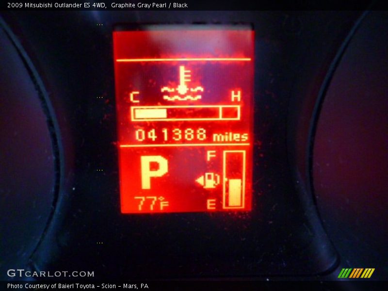 Graphite Gray Pearl / Black 2009 Mitsubishi Outlander ES 4WD