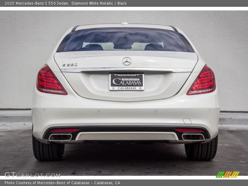 Diamond White Metallic / Black 2015 Mercedes-Benz S 550 Sedan