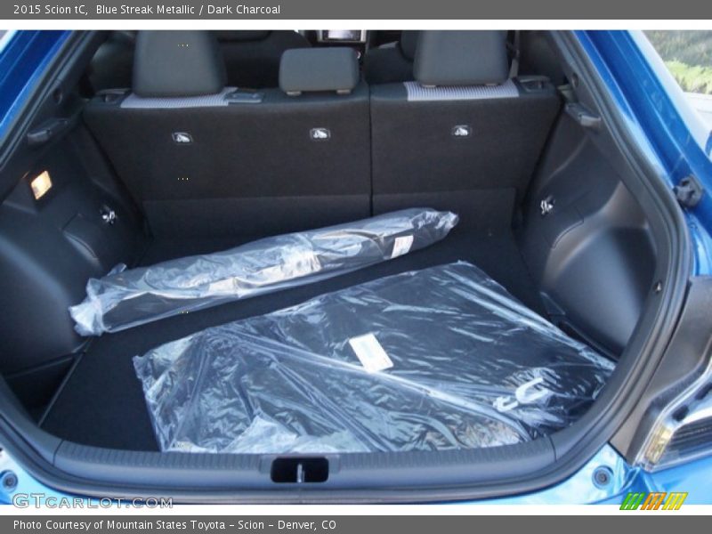 Blue Streak Metallic / Dark Charcoal 2015 Scion tC