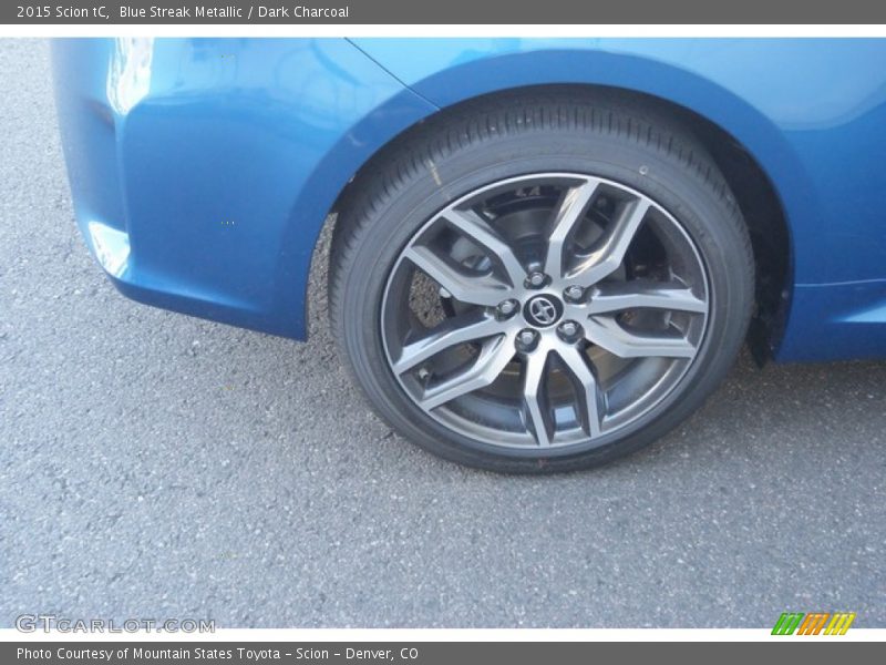 Blue Streak Metallic / Dark Charcoal 2015 Scion tC