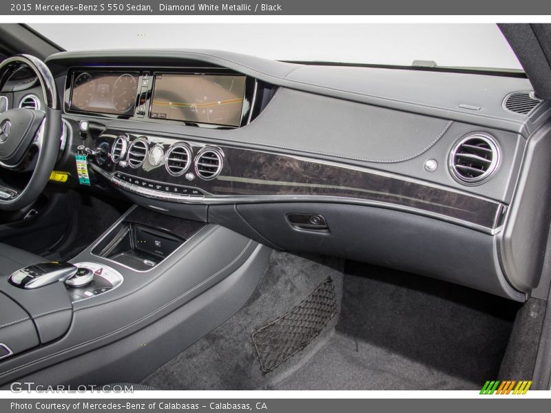 Diamond White Metallic / Black 2015 Mercedes-Benz S 550 Sedan