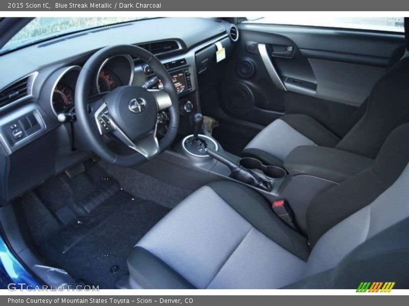 Blue Streak Metallic / Dark Charcoal 2015 Scion tC