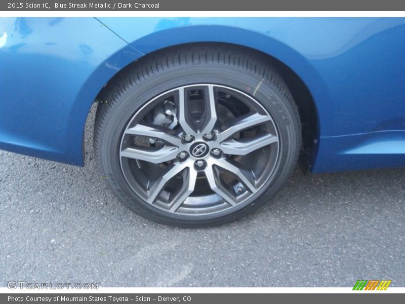 Blue Streak Metallic / Dark Charcoal 2015 Scion tC