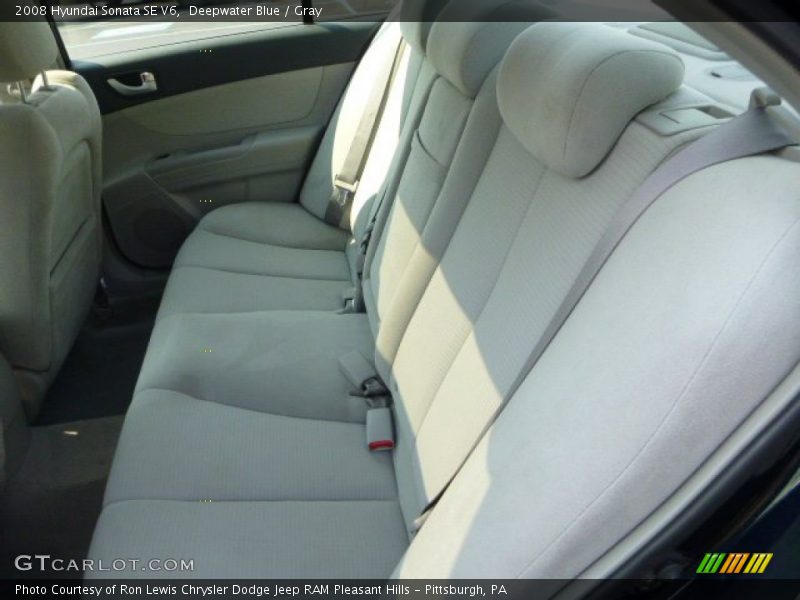 Deepwater Blue / Gray 2008 Hyundai Sonata SE V6