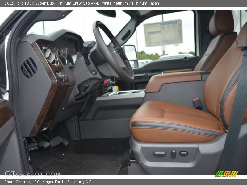  2015 F350 Super Duty Platinum Crew Cab 4x4 Platinum Pecan Interior