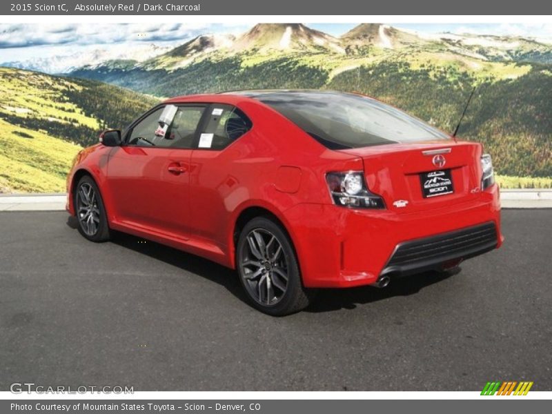 Absolutely Red / Dark Charcoal 2015 Scion tC