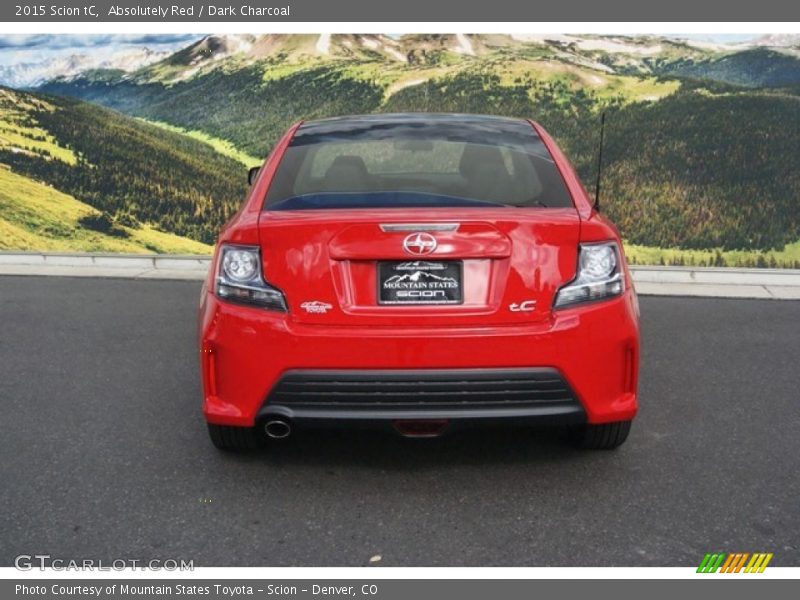 Absolutely Red / Dark Charcoal 2015 Scion tC