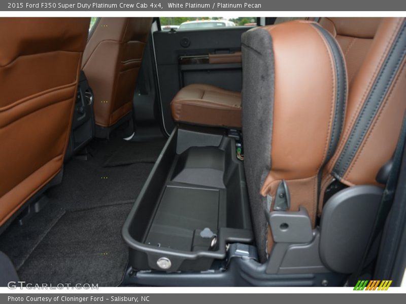 Rear Seat of 2015 F350 Super Duty Platinum Crew Cab 4x4
