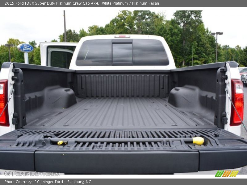 White Platinum / Platinum Pecan 2015 Ford F350 Super Duty Platinum Crew Cab 4x4