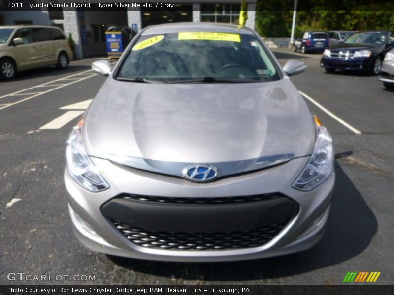 Hyper Silver Metallic / Gray 2011 Hyundai Sonata Hybrid