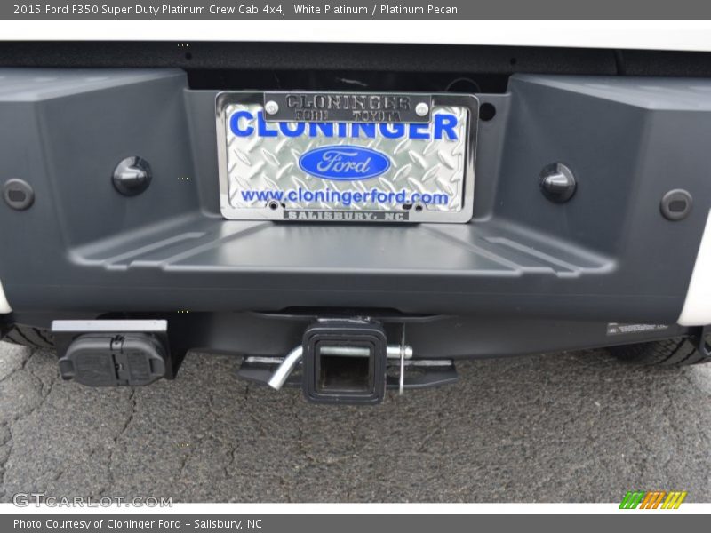 White Platinum / Platinum Pecan 2015 Ford F350 Super Duty Platinum Crew Cab 4x4