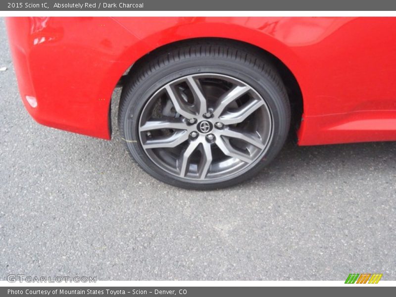 Absolutely Red / Dark Charcoal 2015 Scion tC