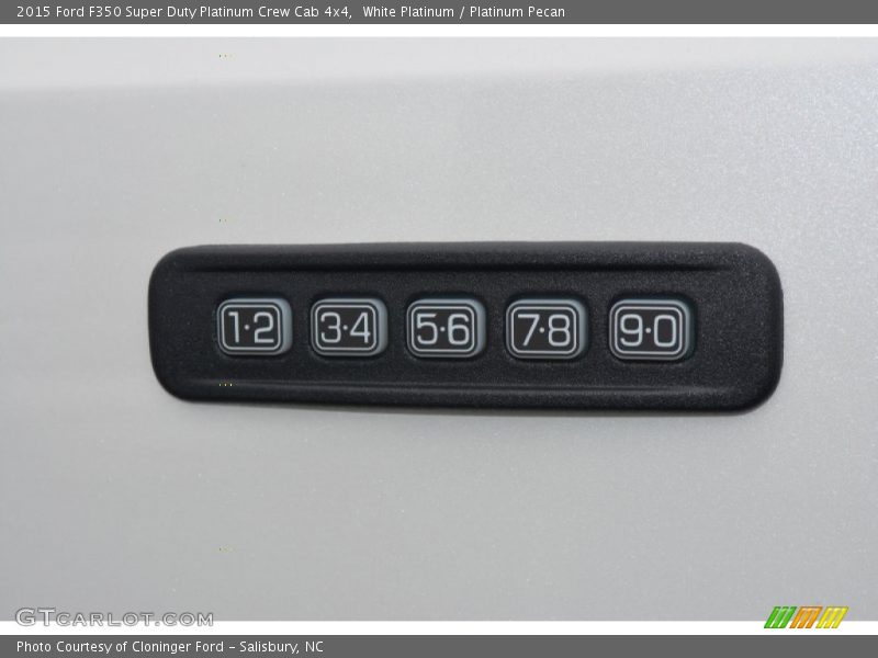 White Platinum / Platinum Pecan 2015 Ford F350 Super Duty Platinum Crew Cab 4x4