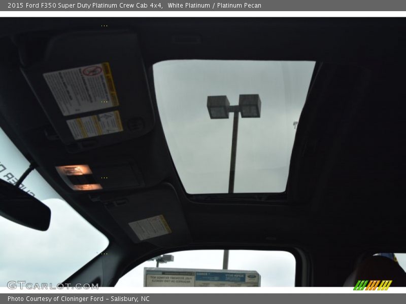 White Platinum / Platinum Pecan 2015 Ford F350 Super Duty Platinum Crew Cab 4x4