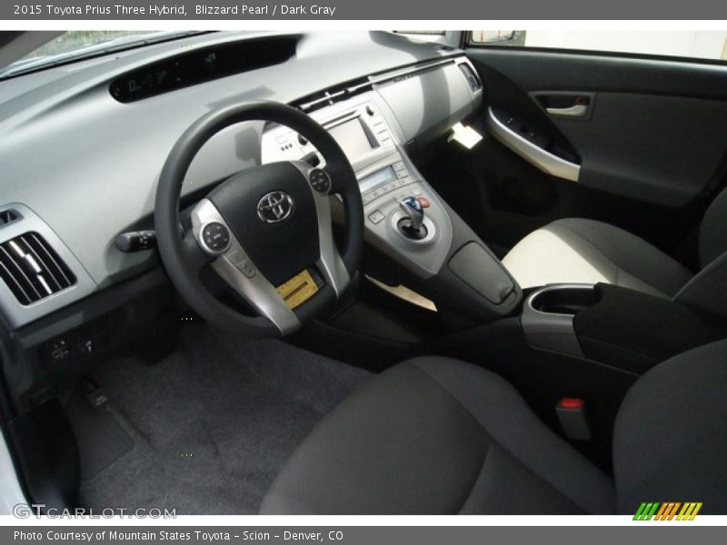  2015 Prius Three Hybrid Dark Gray Interior