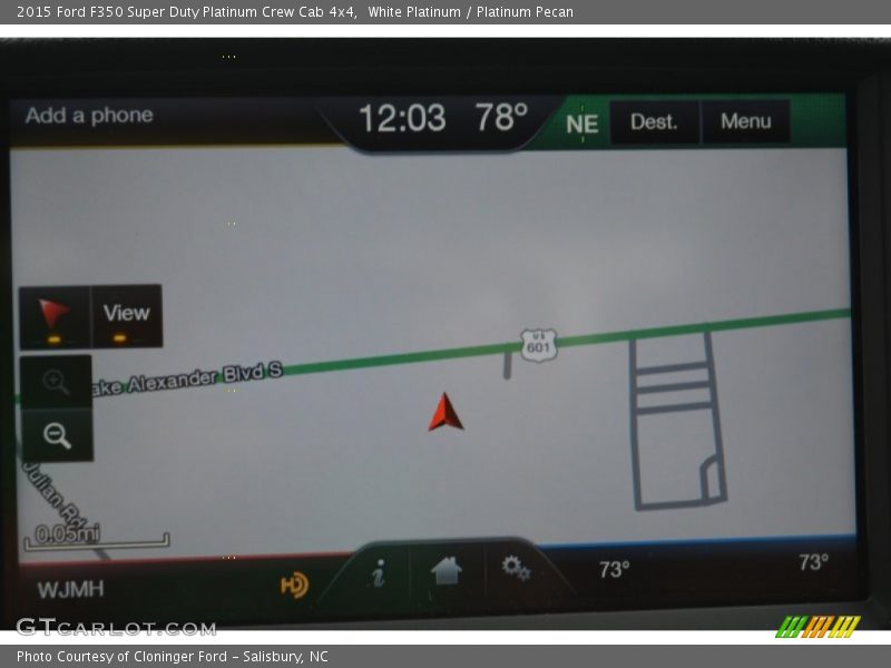 White Platinum / Platinum Pecan 2015 Ford F350 Super Duty Platinum Crew Cab 4x4