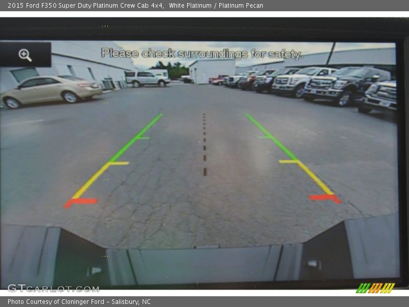 White Platinum / Platinum Pecan 2015 Ford F350 Super Duty Platinum Crew Cab 4x4
