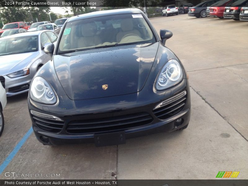 Black / Luxor Beige 2014 Porsche Cayenne Diesel