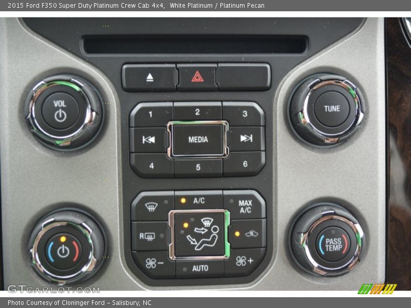 White Platinum / Platinum Pecan 2015 Ford F350 Super Duty Platinum Crew Cab 4x4