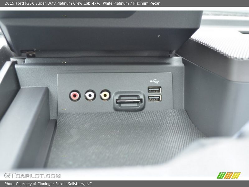 White Platinum / Platinum Pecan 2015 Ford F350 Super Duty Platinum Crew Cab 4x4