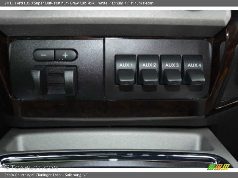 White Platinum / Platinum Pecan 2015 Ford F350 Super Duty Platinum Crew Cab 4x4