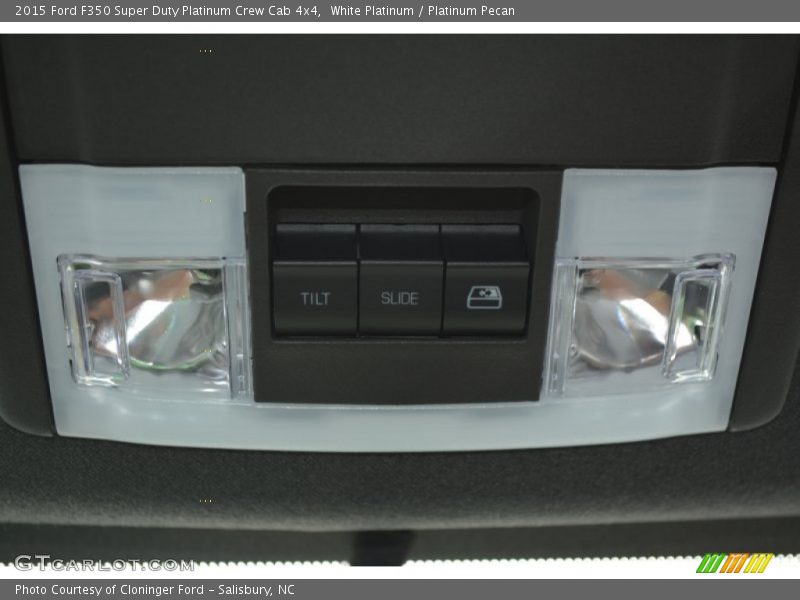 White Platinum / Platinum Pecan 2015 Ford F350 Super Duty Platinum Crew Cab 4x4