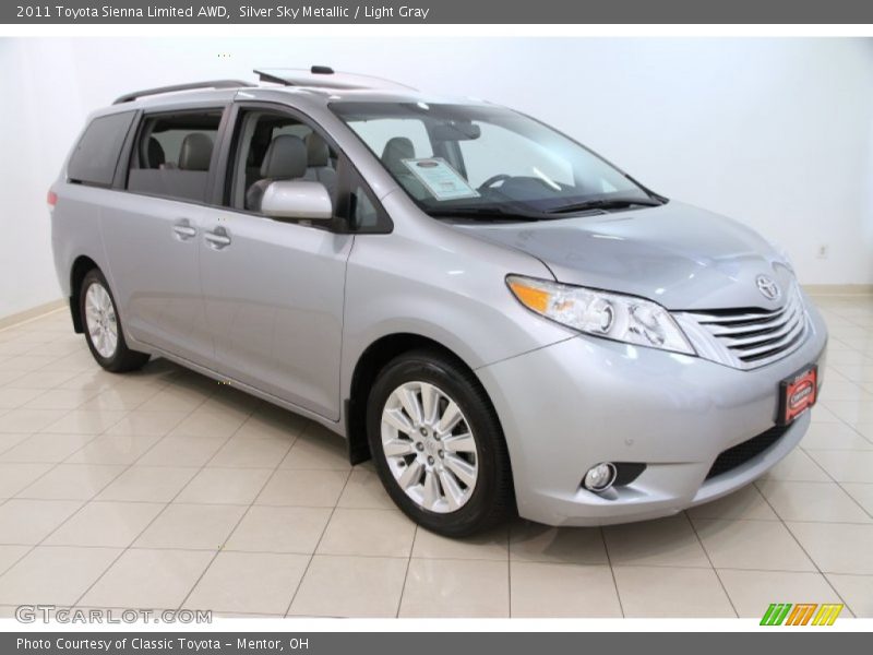 Silver Sky Metallic / Light Gray 2011 Toyota Sienna Limited AWD
