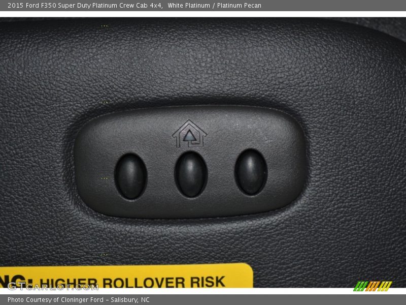 White Platinum / Platinum Pecan 2015 Ford F350 Super Duty Platinum Crew Cab 4x4
