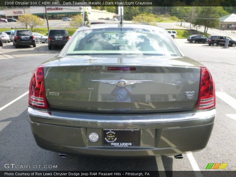 Dark Titanium Metallic / Dark Khaki/Light Graystone 2008 Chrysler 300 C HEMI AWD