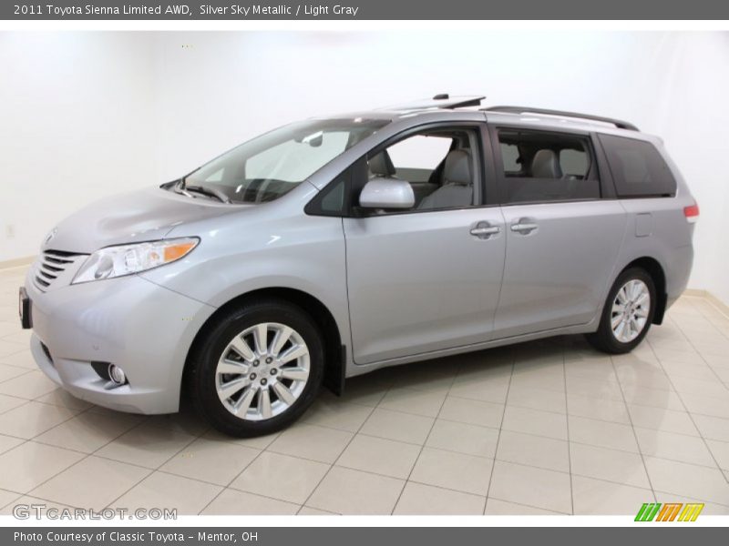 Silver Sky Metallic / Light Gray 2011 Toyota Sienna Limited AWD