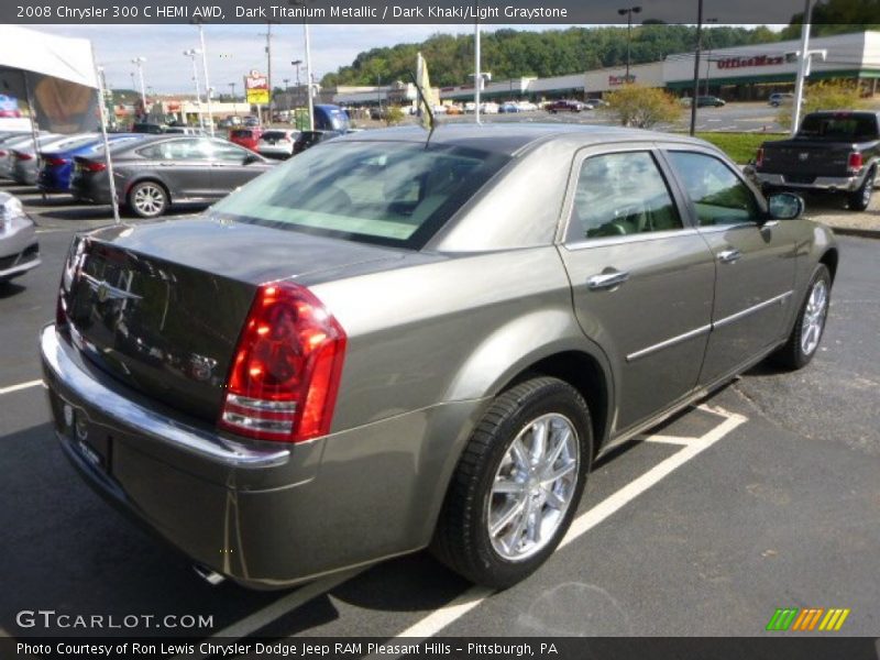 Dark Titanium Metallic / Dark Khaki/Light Graystone 2008 Chrysler 300 C HEMI AWD