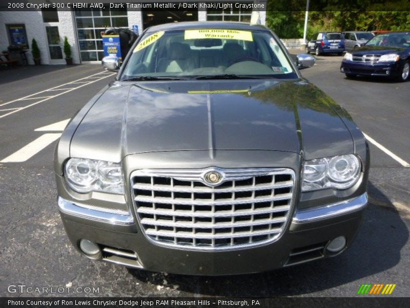 Dark Titanium Metallic / Dark Khaki/Light Graystone 2008 Chrysler 300 C HEMI AWD