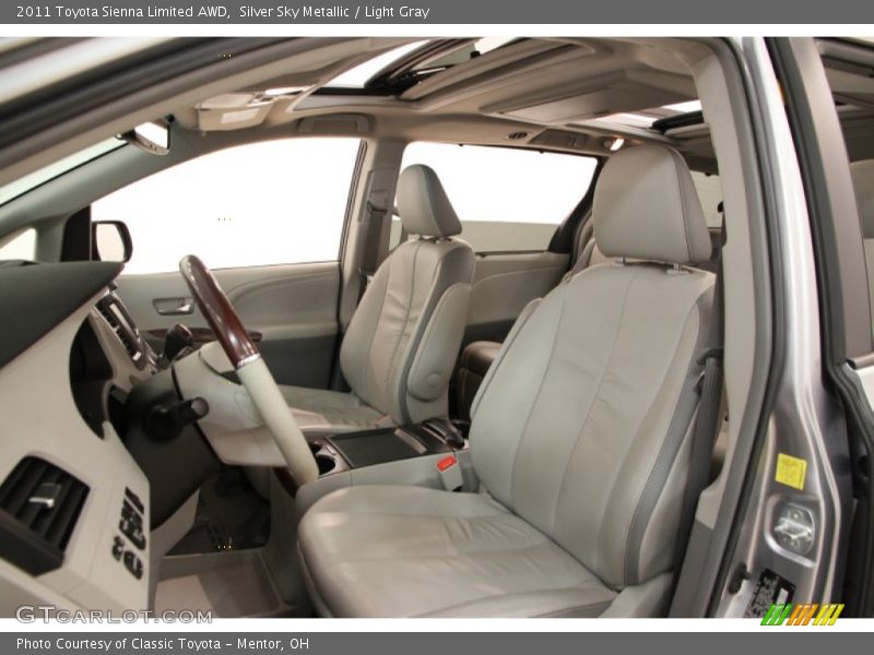 Silver Sky Metallic / Light Gray 2011 Toyota Sienna Limited AWD