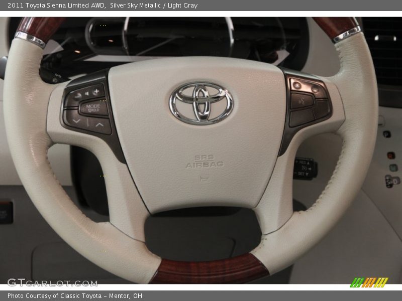 Silver Sky Metallic / Light Gray 2011 Toyota Sienna Limited AWD