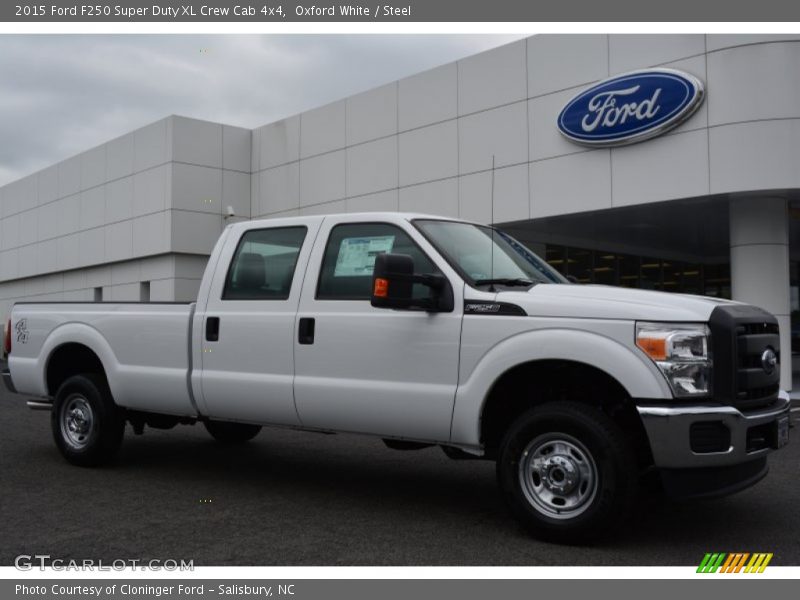Oxford White / Steel 2015 Ford F250 Super Duty XL Crew Cab 4x4