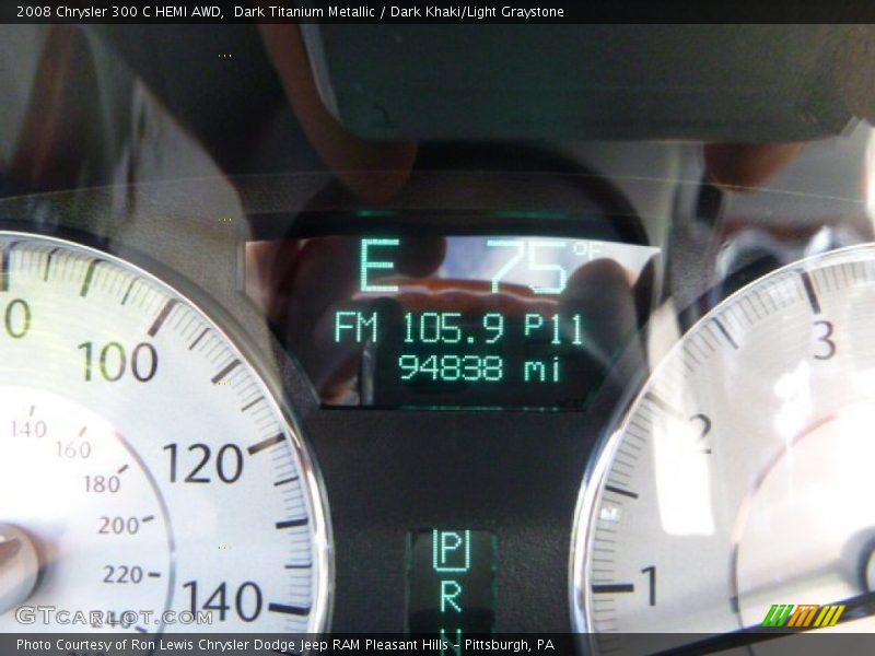 Dark Titanium Metallic / Dark Khaki/Light Graystone 2008 Chrysler 300 C HEMI AWD