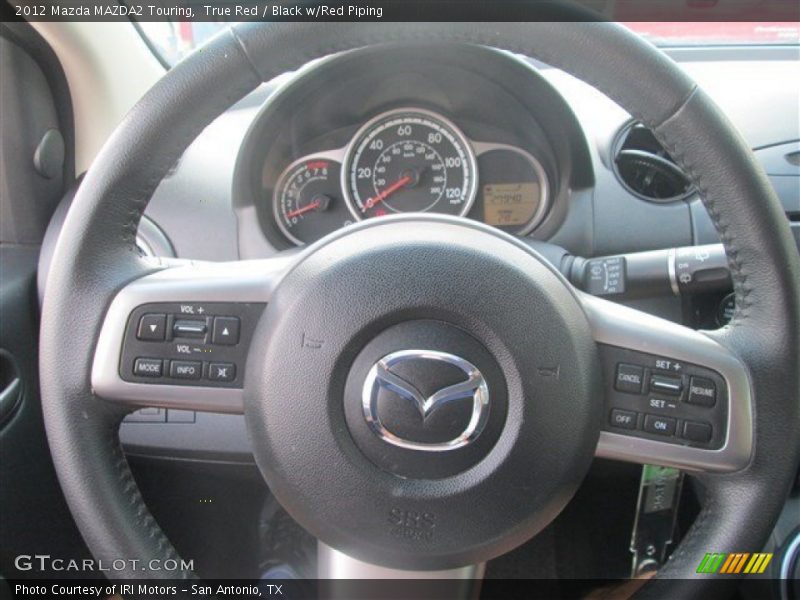 True Red / Black w/Red Piping 2012 Mazda MAZDA2 Touring