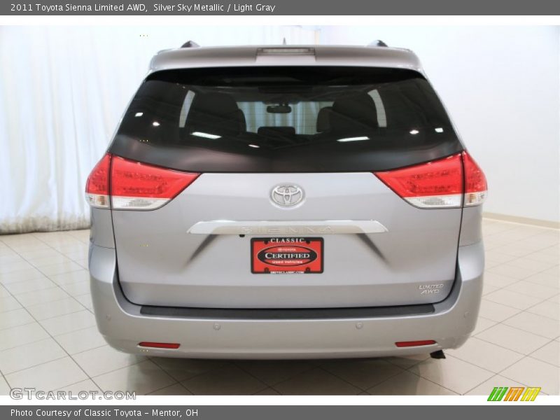 Silver Sky Metallic / Light Gray 2011 Toyota Sienna Limited AWD