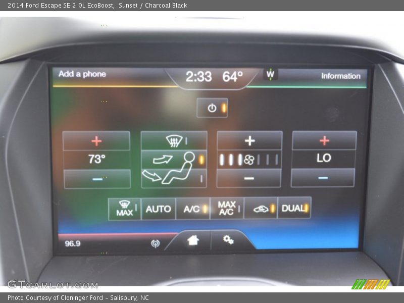 Sunset / Charcoal Black 2014 Ford Escape SE 2.0L EcoBoost