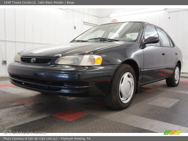 Satin Black Metallic / Beige 1998 Toyota Corolla LE