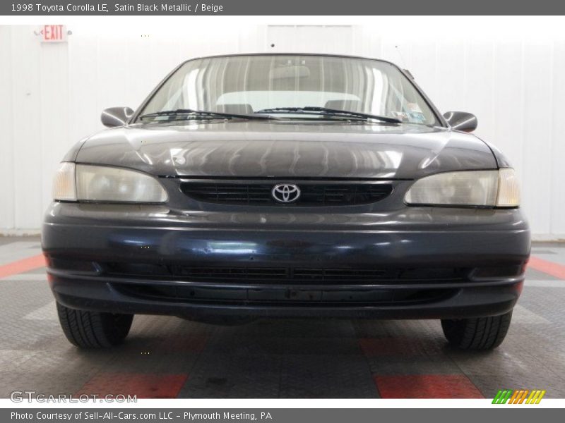 Satin Black Metallic / Beige 1998 Toyota Corolla LE