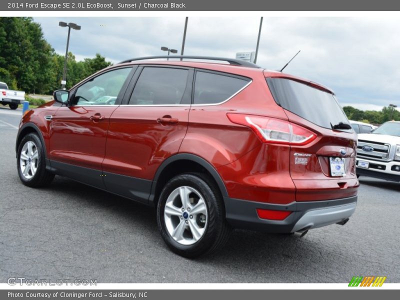 Sunset / Charcoal Black 2014 Ford Escape SE 2.0L EcoBoost