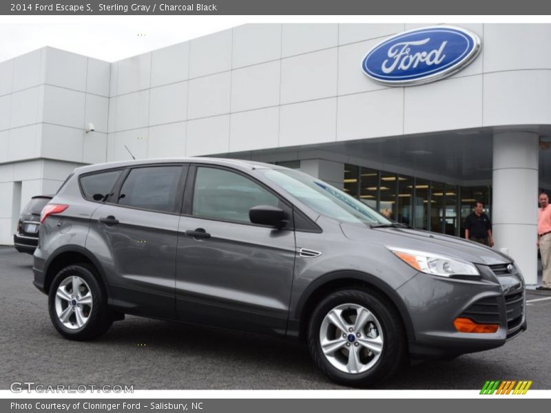 Sterling Gray / Charcoal Black 2014 Ford Escape S