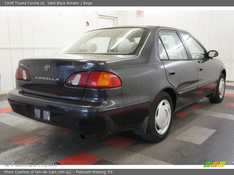 Satin Black Metallic / Beige 1998 Toyota Corolla LE
