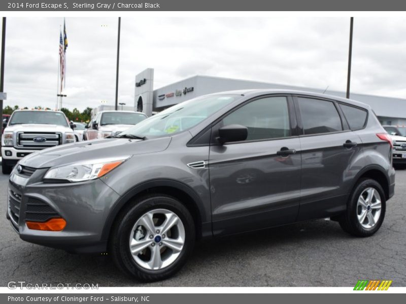 Sterling Gray / Charcoal Black 2014 Ford Escape S