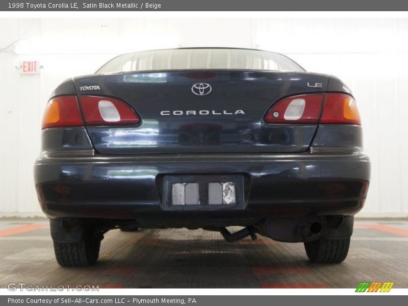 Satin Black Metallic / Beige 1998 Toyota Corolla LE